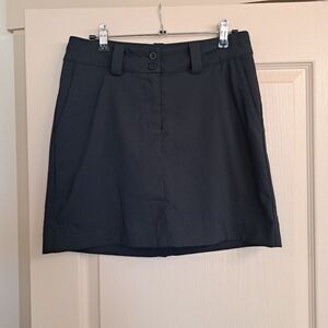 Black Button-Front Nike Golf Skirt Small
